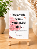 Me acordé de mi y me olvidé de ti