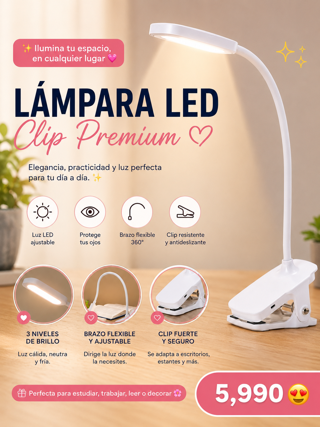 💡 lámpara LED